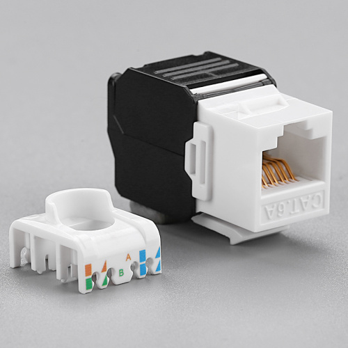 RJ45 180 grados CAT6/CAT6A UTP Keystone Jack