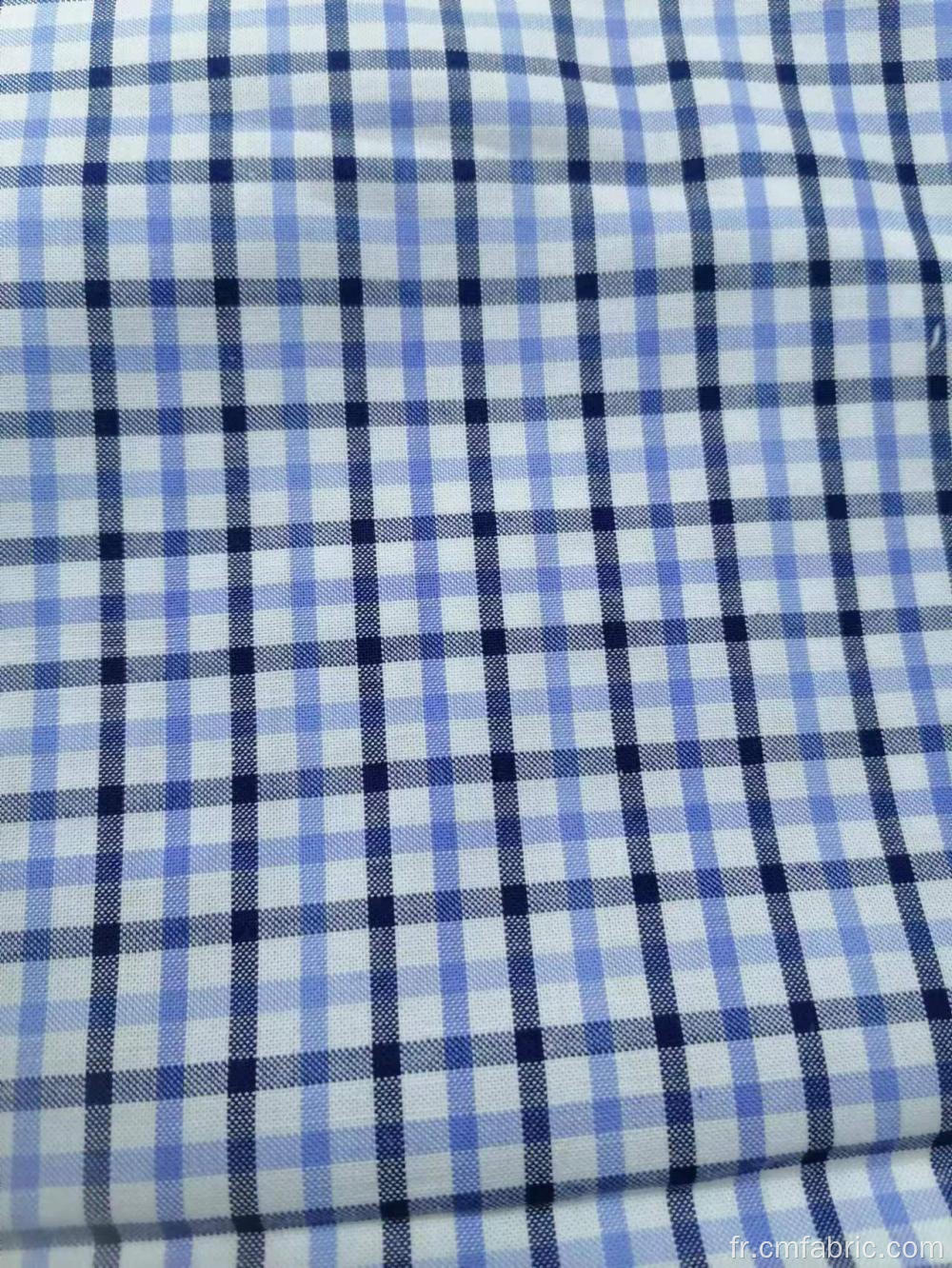 Tissu de chemise à 100% coton tissé en fil tissé