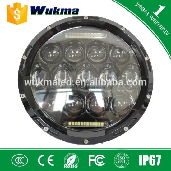 7inch 75 watt led headlight , New car Wrangler 7" 75w led headlight,Round 75 watt led work light