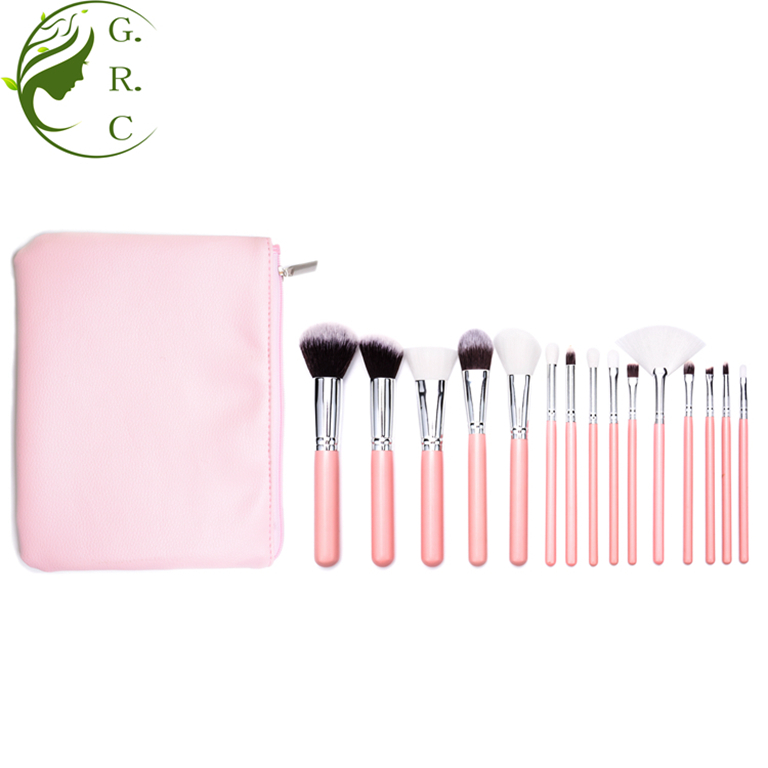 Pink Makeup Bruhes Set