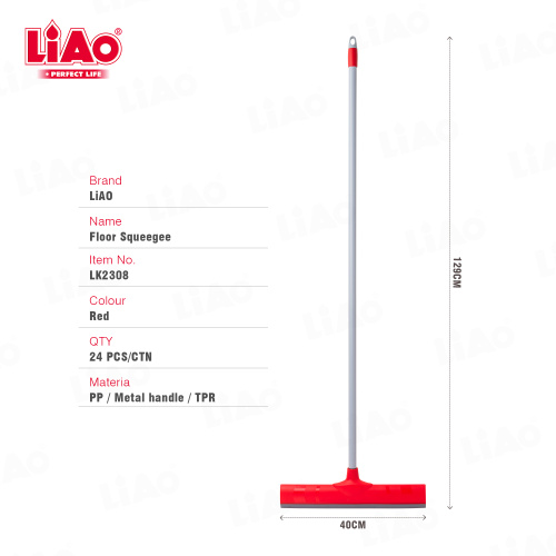 Rodo de piso TPR vermelho LK2308 LIAO