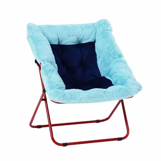 Customized Steel Indoor Furniture Folding Moon Chair for Camping