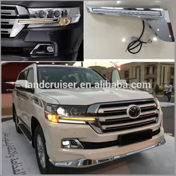 2017 land cruiser FJ200 head lamp chrome bar with led light