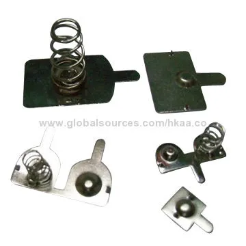 Metal Battery Contacts for D-size by Experienced Factory, OEM/ODM Services Welcomed