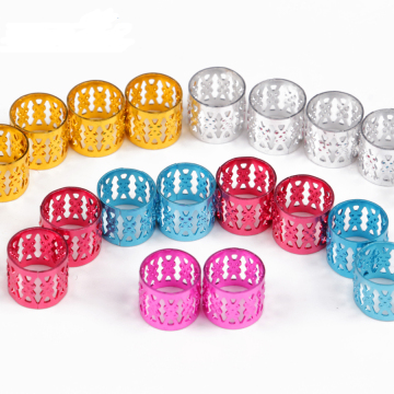 AliLeader 100pieces/pack  Colorful Beads for Dreadlock Hair Braid Cuff