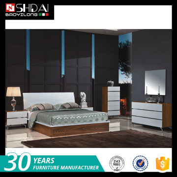 Hot sale teak wood double bed home furnitures