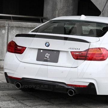 3D Design Carbon Fiber Rear Lip for 2013-2016 BMW 4 Series M-Tech Bumper