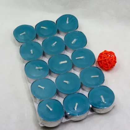 Cheap candles blue tea light candles