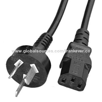 Power Cord with H03VV-F 2 x 0.75mm2 Cable, GS Certified