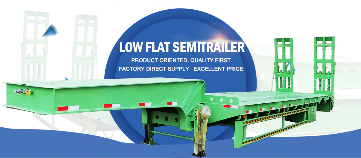 80 tons lowbed semi trailer