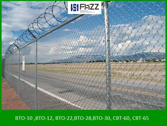 Airport Security Coils Concertina Razor Barbed Tape