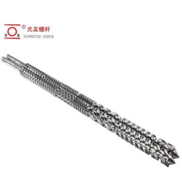 Conical WPC Pipe Extruder Bimetallic Barrel Alloy Screw