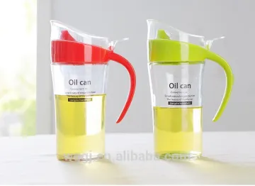 High Quality Custom High Glass Body Kitchen Cooking Glass Oil Vinegar Bottle Oil Can