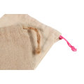 Bolsas de cordón de encargo de la muselina del algodón al por mayor