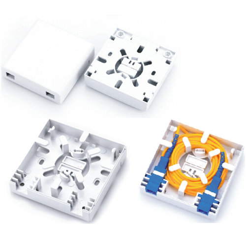 Faceplate 2 Ports Fiber FTTH Access Terminal Box