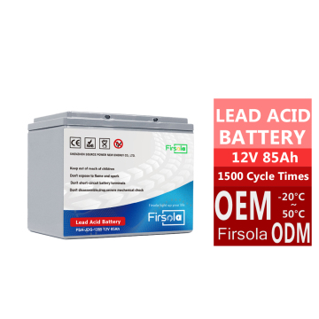 Customized 12V 85Ah M8 Terminal Lead-Acid Solar Gel Battery