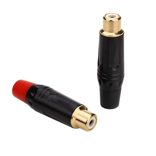 RCA Female Socket Adapter Audio Cable Connector