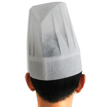 Chef Cap, Various Colors are Available, Made of Non-woven or Cotton