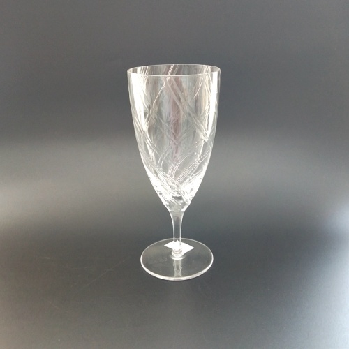 mouth blown goblet glass for martini wine glass