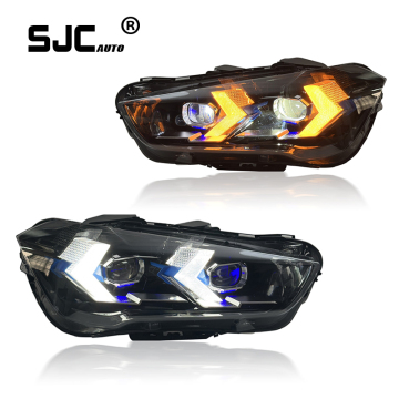 SJC Auto for BMW X1 F48 F49 Headlight Assembly 16-19 Modified G05 Style LED Daytime Running Light Turn Signal Lamp Car Parts