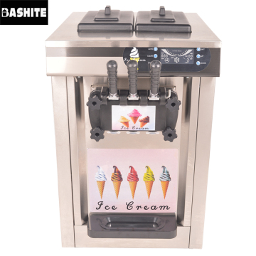 Stainless Steel Commercial Ice Cream Machine with Smart Screen and Customization Options