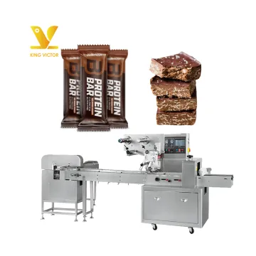 Multi-Function Pillow Type Flow Wrapper Packing Machine for Chocolate and Energy/Protein Bars