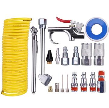 Pneumatic Air Tool Accessory Kit with Quick Couplers - 20 Pcs