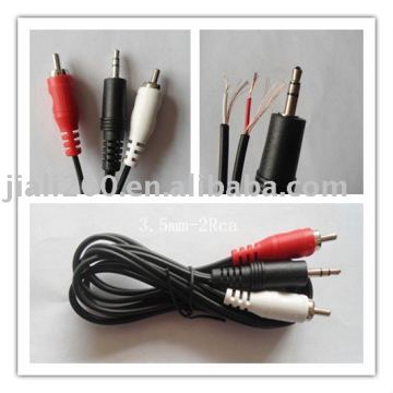 3.5MM-2RCA MALE rca cable