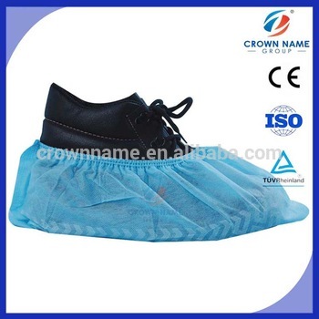 Light Blue PP Disposable nonskid shoe cover