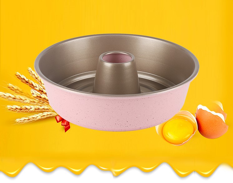 aluminium alloy chiffon cake pan-pink