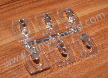 6 Cavity PMMA Transparent Clear Plastic Component Injection Mold