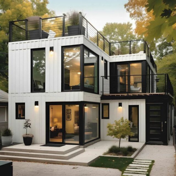 Prefab Flat Pack: Easy Assemble 2 Story 3 Bedroom Modular Homes & Container Houses