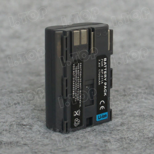 1700mAh 7.4V Battery BP-511A For Canon EOS 10D 20D