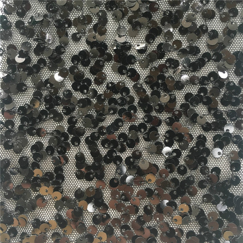 Poly Spandex 5MM Print Sequin Embroidery Fabric