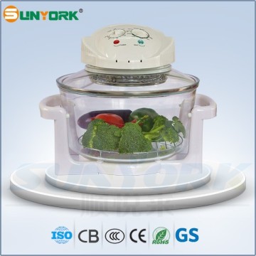 S616A 12L glass bowl halogen oven