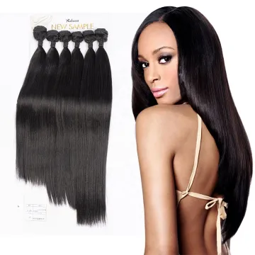 24 inches black silky base straight wave heat resistant synthetic hair bundles Synthetic Braiding Hair  brazilian hair extension