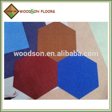 DIY Cut Pile Rainbow Nylon Office Carpet Tile