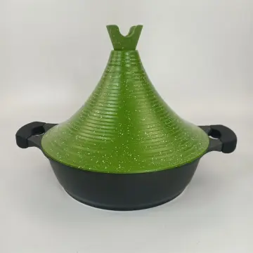 28cm Die Cast Aluminum Moroccan Tagine Pot - Induction Compatible, Non-Stick Cookware Set