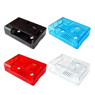 Schwarz transparenter Plastikkoffer für Raspberry Pi 3 Modell B+