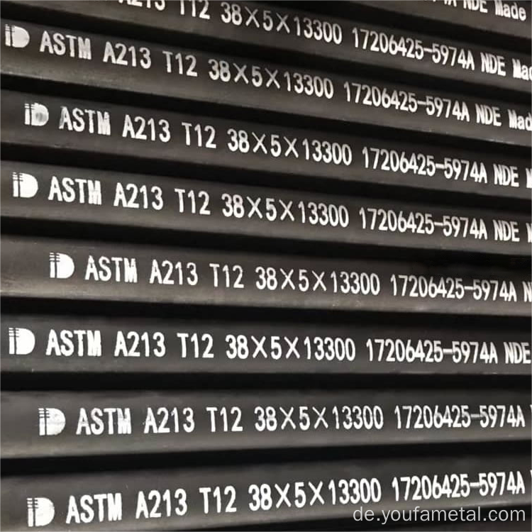 ASTM A213 T12/T11/T91 Hochdrucklegierungsstahl-Kesselrohre