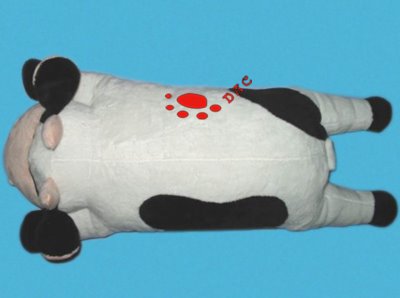 plush cow cushion