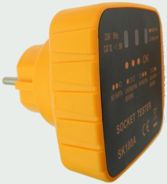 Electronic Outlet Power Analyzer Socket Tester with Neon Lamps (3 Units)