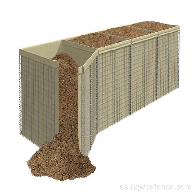 Barrera de pared de Hesco Defensivo de protección militar