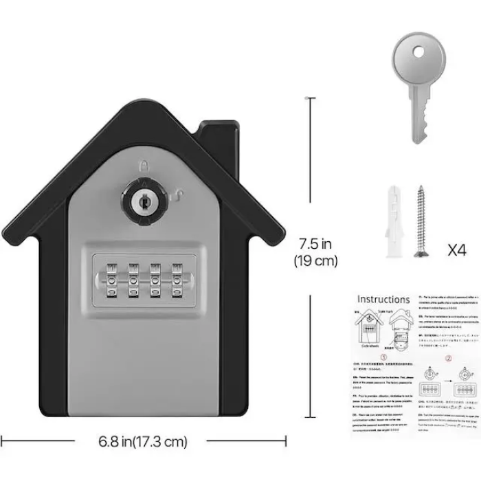 Ключевая безопасная коробка сочетание дома комбинация на открытом воздухе