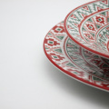 Decal printen met ronde vorm keramische servies set