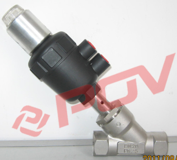 dn50 threaded pneumatic angle valve with solenoid valve