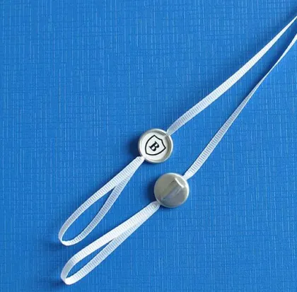 Custom Brand Name Logo Gold Metal Seal Tag