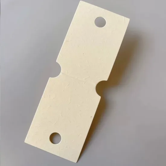 Custom Textured Paper Bracelet Display Card - Beige Folding Jewelry Card