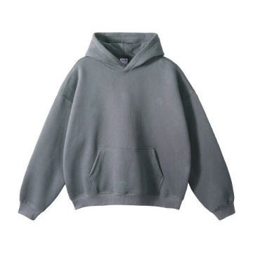 High Quality 500gsm Unisex 100% Cotton Oversized Fleece Hoodie