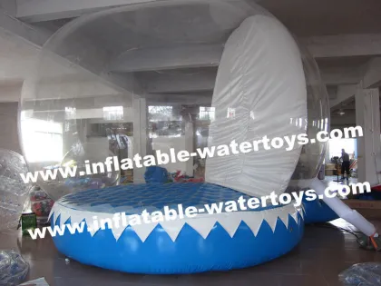 Winter Wonderland Pvc Tarpaulin Pvc Giant Inflatable Snow Globe 0.6mm